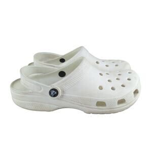 Crocs White Slip-on Clogs Women's Size 9